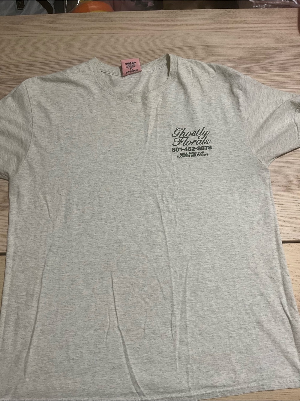 Lonely Ghost Ghostly Flowers T-shirt Call Now For Flower Delivery